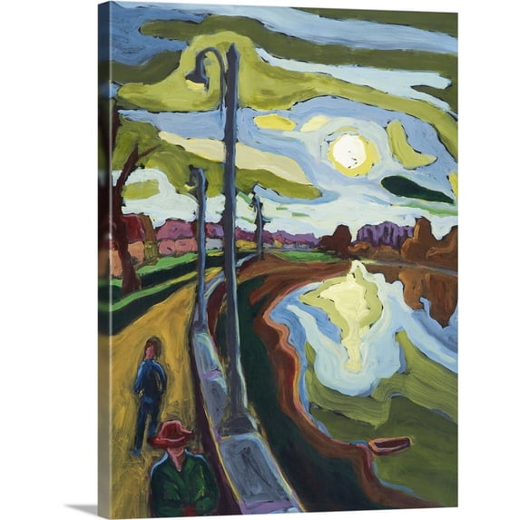 Great BIG Canvas | "Koros-Bank Evenings, 2008" Canvas Wall Art - 18x24
