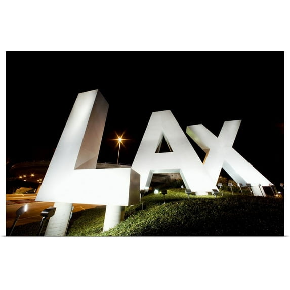Great BIG Canvas | "LAX Sign" Art Print - 24x16