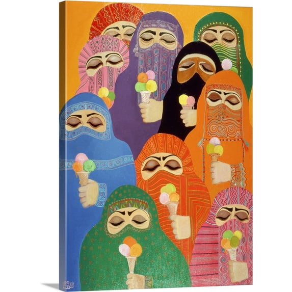 Great BIG Canvas | Laila Shawa Premium Thick-Wrap Canvas entitled The Impossible Dream, 1988