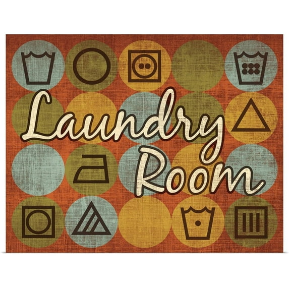 Great BIG Canvas | "Laundry Symbols I" Art Print - 30x24