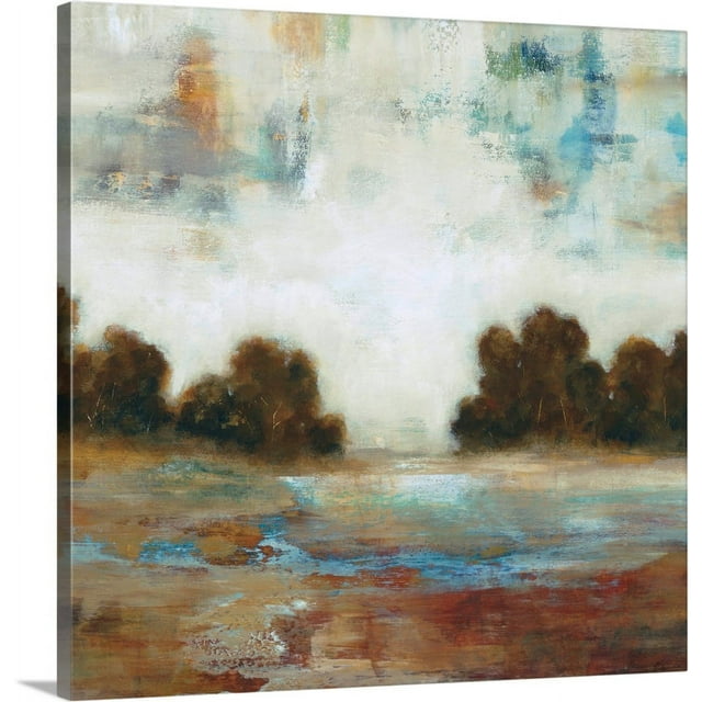 Great BIG Canvas | "Layered Scape" Canvas Wall Art - 16x16
