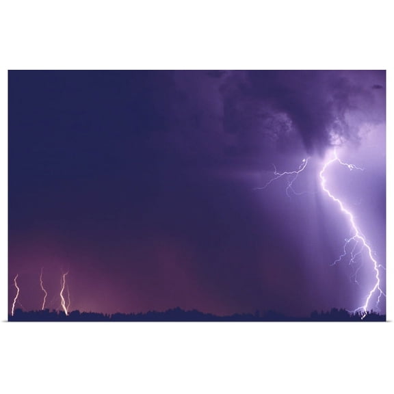 Great BIG Canvas | "Lightning" Art Print - 48x32