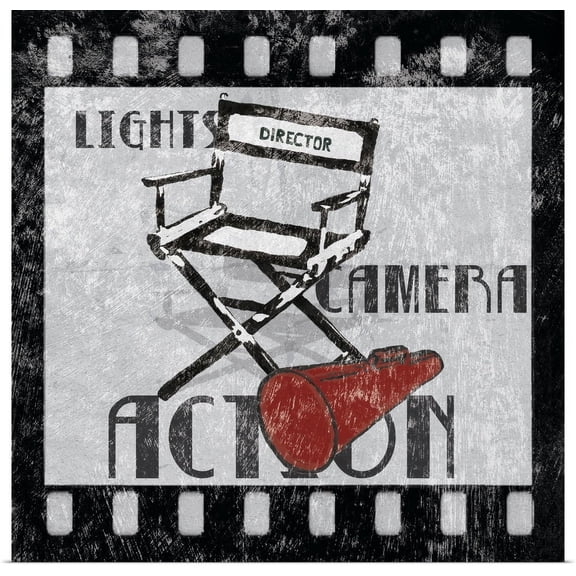 Great BIG Canvas | "Lights Camera Action" Art Print - 24x24