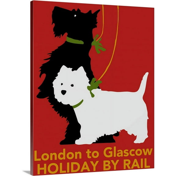 Great BIG Canvas | "London to Glascow II" Canvas Wall Art - 24x30