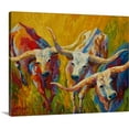 thumbnail image 1 of Great BIG Canvas | "Longhorn Dance" Canvas Wall Art - 20x16, 1 of 2