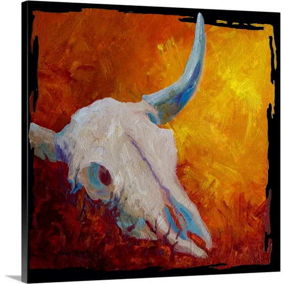 Great BIG Canvas | "Longhorn Skull" Canvas Wall Art - 16x16
