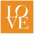 thumbnail image 1 of Great BIG Canvas | "Love in Orange" Art Print - 16x16, 1 of 4