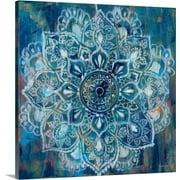 Great BIG Canvas | "Mandala in Blue II" Canvas Wall Art - 30x30