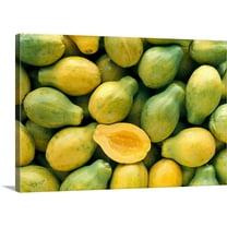 Great BIG Canvas | "Many Papayas" Canvas Wall Art - 24x16