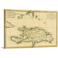 thumbnail image 1 of Great BIG Canvas | "Map Of The Dominican Republic, Circa 1760" Canvas Wall Art - 36x24, 1 of 2