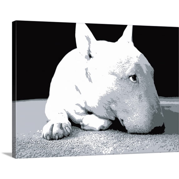Great BIG Canvas | Michael Tompsett Premium Thick-Wrap Canvas entitled English Bull Terrier, Pop Art Print