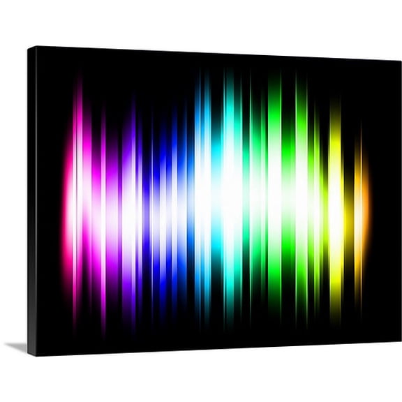 Great BIG Canvas Michael Tompsett Premium Thick-Wrap Canvas entitled Rainbow Spectrum Light Rays