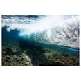 thumbnail image 1 of Great BIG Canvas | "Micronesia, Yap, Underwater View Of Surf Crashing On The Reef" Art Print - 24x16, 1 of 4