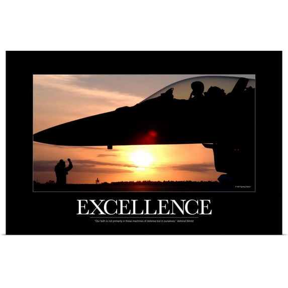 Great BIG Canvas | "Military Poster: If We Are Strong, Our Strength Will Speak For Itself" Art Print - 36x24