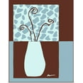 thumbnail image 1 of Great BIG Canvas | "Minimalist Flowers in Blue III" Art Print - 16x20, 1 of 4
