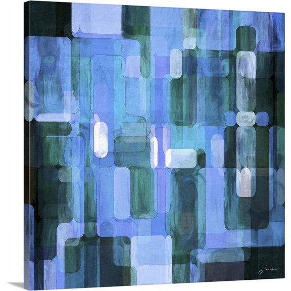 Great BIG Canvas | "Modular Tiles III" Canvas Wall Art - 24x24