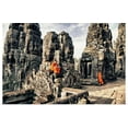 thumbnail image 1 of GBC | "Monk boys reading on the Bayon Temple, Angkor Wat, Cambodia" Art Print - 30x20, 1 of 4