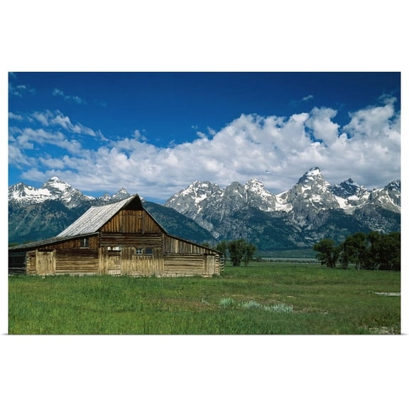 Great BIG Canvas | "Moulton Barn At Mormon Row In Grand Tetons" Art Print - 36x24