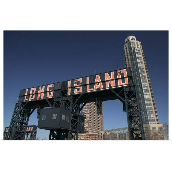 Great BIG Canvas | "NYC, Queens: Long Island City, Long Island City Ferry Piers Park and Highrises" Art Print - 48x32