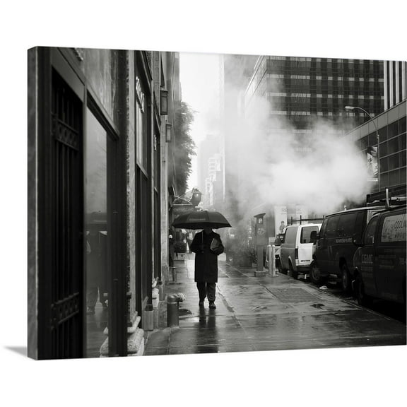 Great BIG Canvas | "NYC Rain" Canvas Wall Art - 24x18