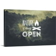 thumbnail image 1 of Great BIG Canvas | "Nature is always Open" Canvas Wall Art - 36x24, 1 of 2