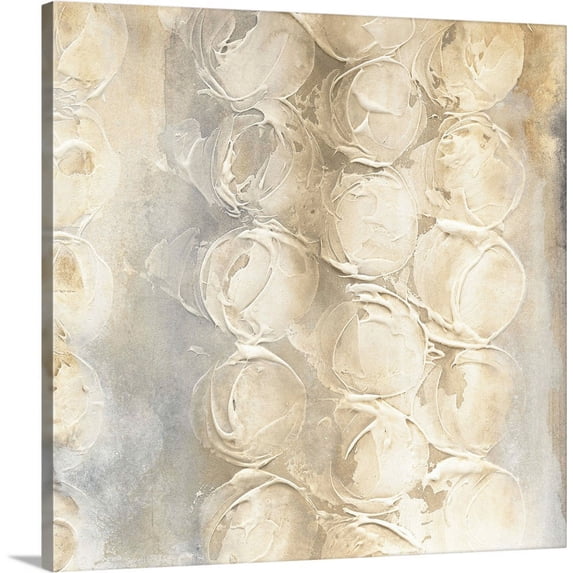 Great BIG Canvas | "Neutral Circles II" Canvas Wall Art - 30x30