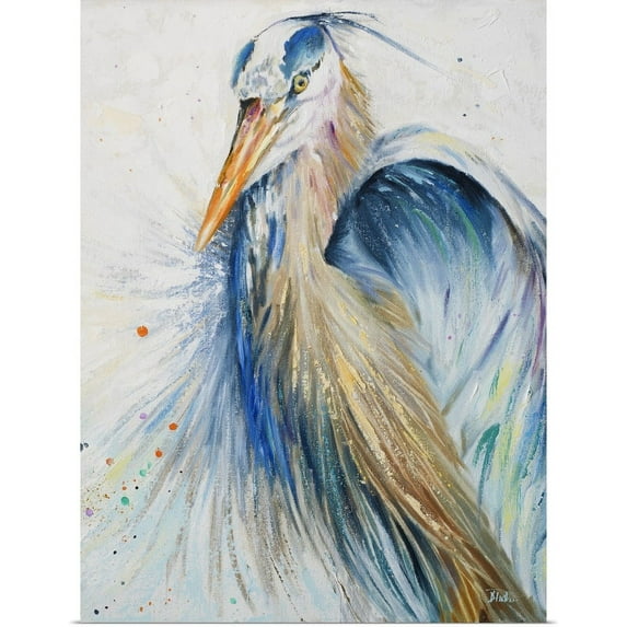 Great BIG Canvas | "New Blue Heron II" Art Print - 18x24