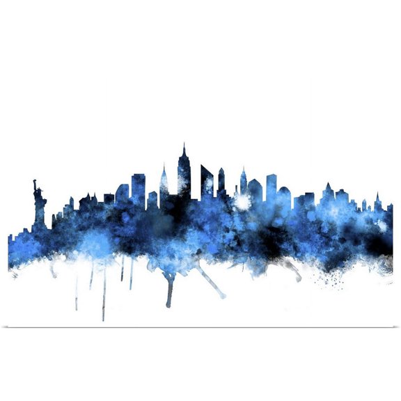 Great BIG Canvas | "New York Skyline" Art Print - 30x20