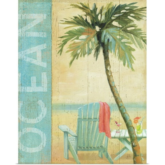 Great BIG Canvas | "Ocean Beach II" Art Print - 16x20
