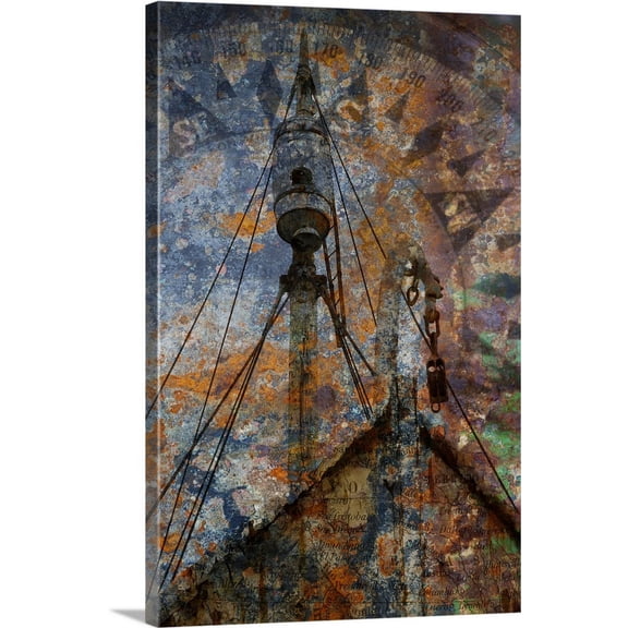 Great BIG Canvas | "Old Whaling Ship II" Canvas Wall Art - 20x30