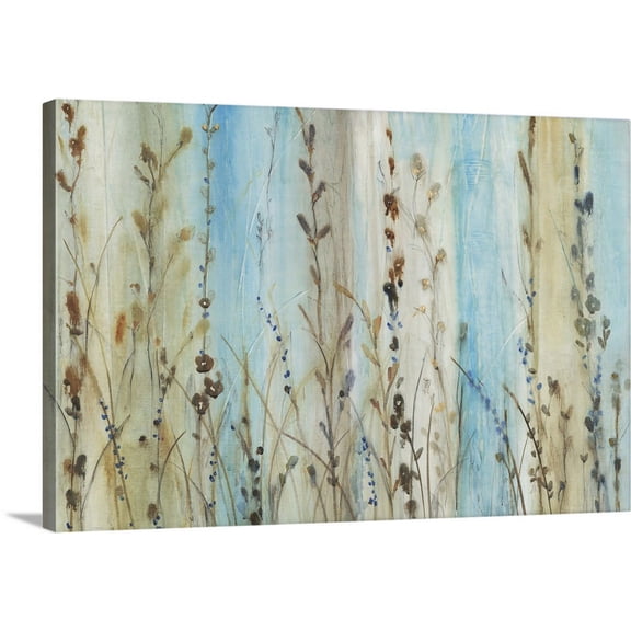 Great BIG Canvas | "Ombre Floral II" Canvas Wall Art - 36x24