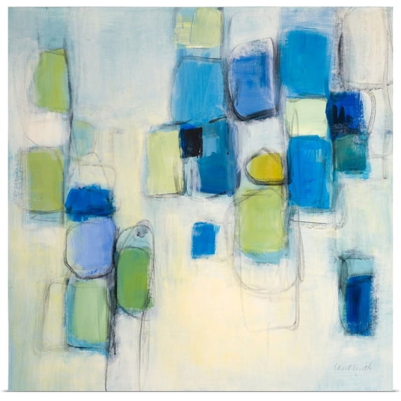 Great BIG Canvas | "On The Harbor II" Art Print - 16x16