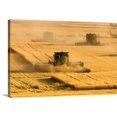 thumbnail image 1 of Great BIG Canvas | "Paplow Harvesting Company custom combines in a wheat field near Ray, North Dakota" Canvas Wall Art - 30x20, 1 of 2