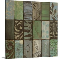 Great BIG Canvas | "Parade of Patterns II" Canvas Wall Art - 20x20