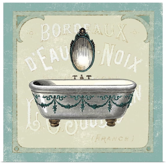 Great BIG Canvas | "Parisian Bath I" Art Print - 30x30