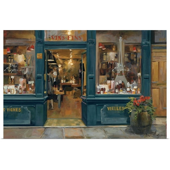 GBC | "Parisian Wine Shop" Art Print - 36x24