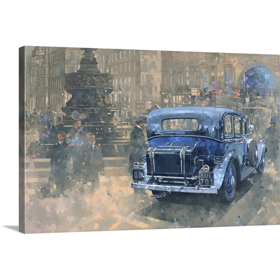 Great BIG Canvas | "Phantom in Piccadilly (detail)" Canvas Wall Art - 36x24