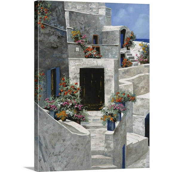 Great BIG Canvas | "Piccole Case Bianche" Canvas Wall Art - 18x24