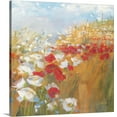 thumbnail image 1 of Great BIG Canvas | "Poppies and Larkspur II" Canvas Wall Art - 30x30, 1 of 2