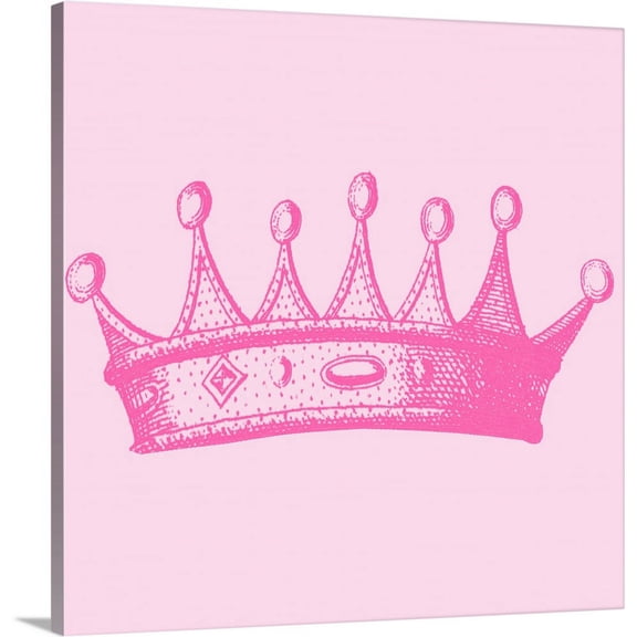 Great BIG Canvas | "Princess Crown I" Canvas Wall Art - 24x24
