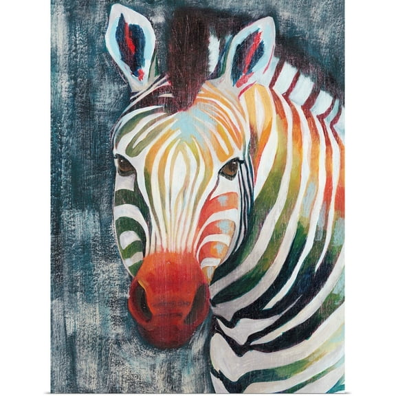 Great BIG Canvas | "Prism Zebra II" Art Print - 18x24