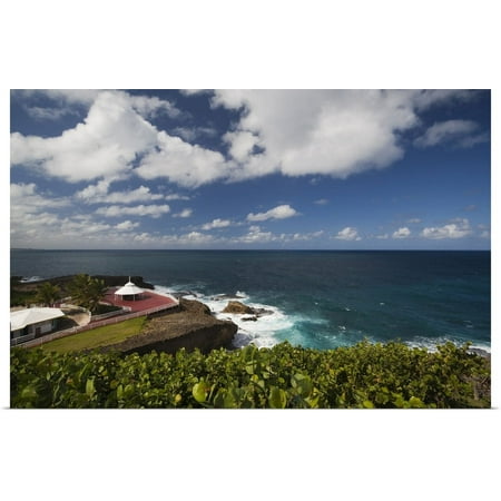 Great BIG Canvas | "Puerto Rico, North Coast, Arecibo, Arecibo Lighthouse Park, coastlline" Art Print - 24x16
