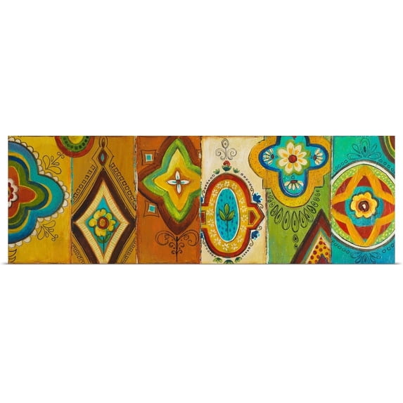 Great BIG Canvas | "Quatrefoil Design" Art Print - 36x12