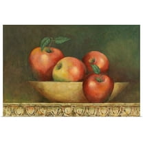 Great BIG Canvas | "Red Apple Still Life" Art Print - 36x24