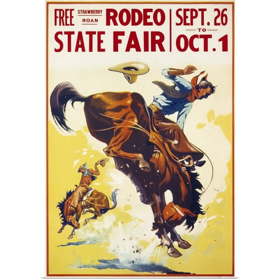 Great BIG Canvas | "Rodeo State Fair Roan" Art Print - 24x36