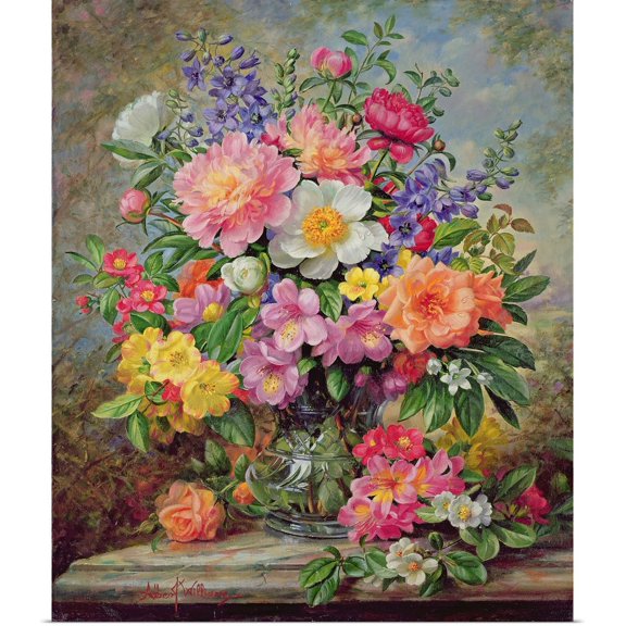 Great BIG Canvas | Rolled Albert Williams Poster Print entitled June Flowers in Radiance