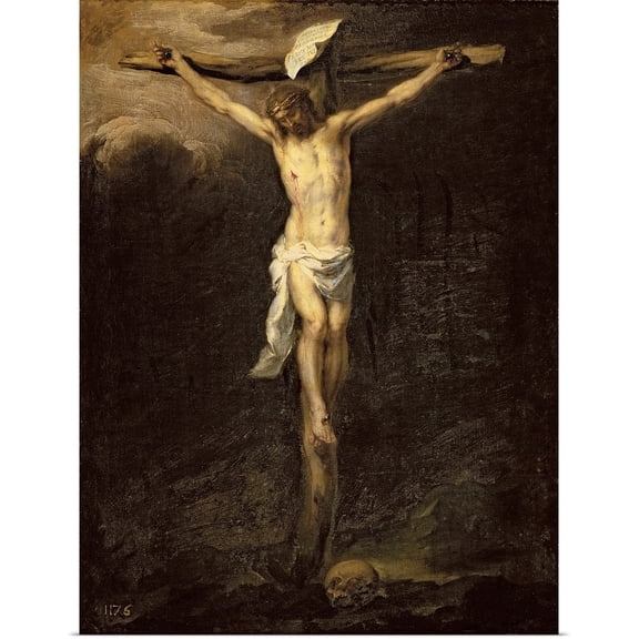 Great BIG Canvas | Rolled Bartolome Esteban Murillo Poster Print entitled Christ on the Cross, 1672