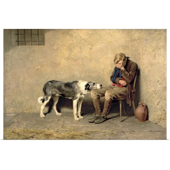 Great BIG Canvas | Rolled Briton (1840-1920) Riviere Poster Print entitled Fidelity, 1869