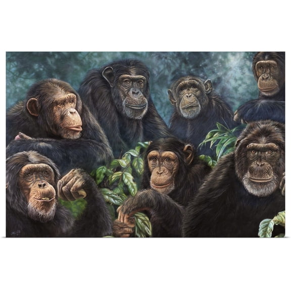 Great BIG Canvas | Rolled Cory Carlson Poster Print entitled Circle Of Friends