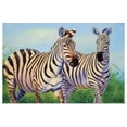 thumbnail image 1 of Great BIG Canvas | Rolled Cory Carlson Poster Print entitled Zebras, 1 of 4